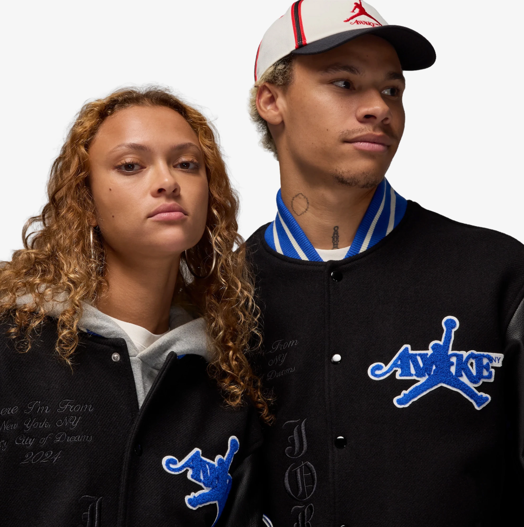 Jordan x Awake NY Varsity Jacket 'Black'