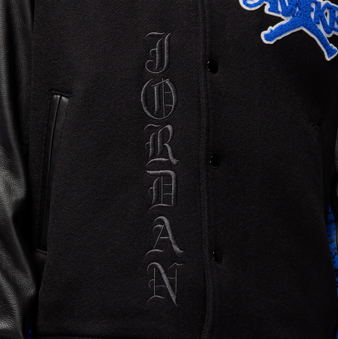 Jordan x Awake NY Varsity Jacket 'Black'