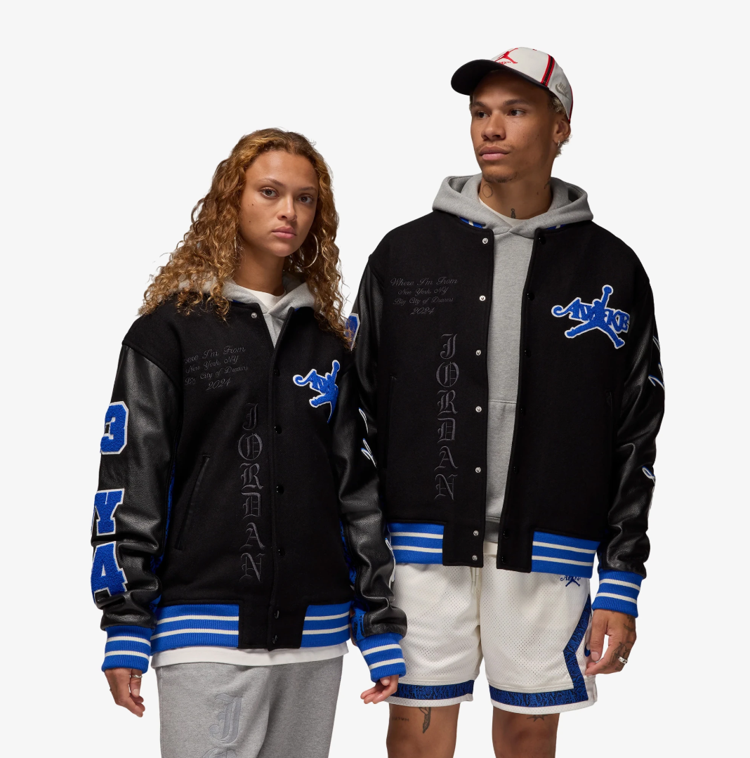 Jordan x Awake NY Varsity Jacket 'Black'