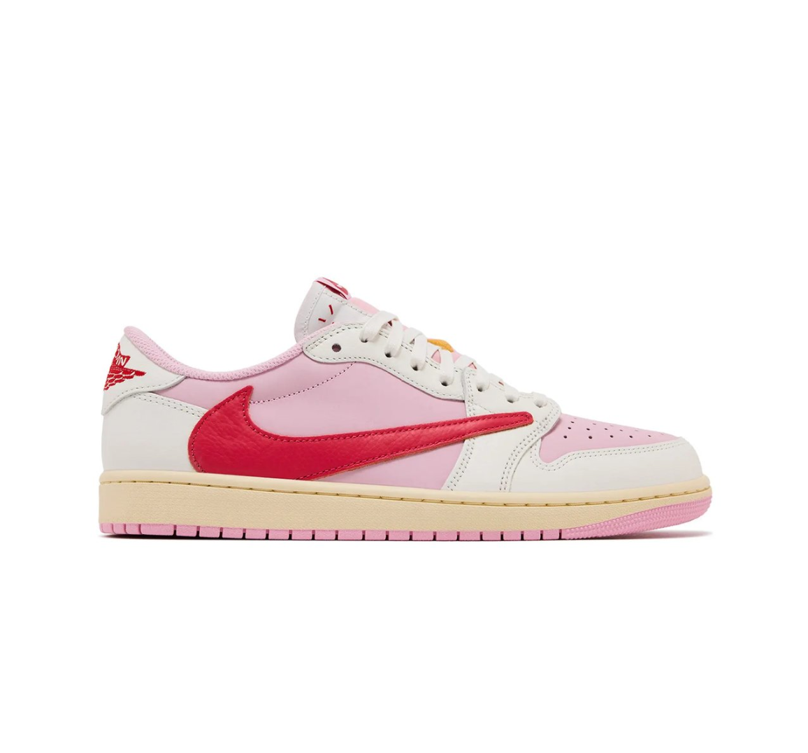 Air Jordan 1 Retro Low OG SP 'Travis Scott Sail Tropical Pink'